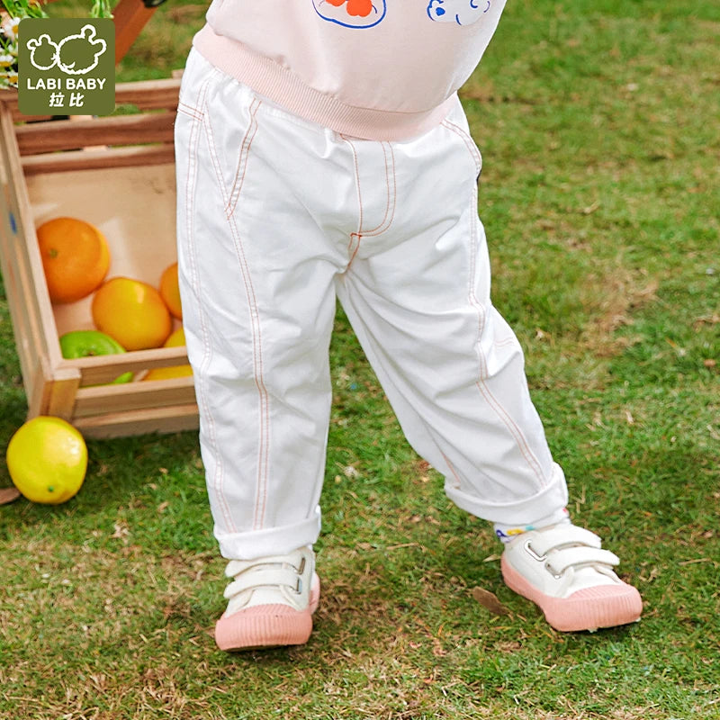 1-6 Years Candy Colors Stylish Kids Pants Baby Boys Girls Cotton Casual Trousers Elastic Waist Children Sports Pants Clothes