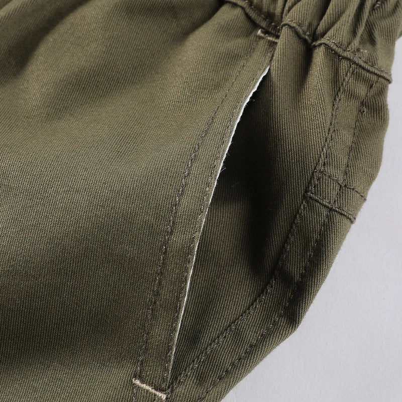 Spring and Autumn 1-6 Year Old Boys and Girls Leisure Sports Pants Versatile Outgoing Pants Solid Color Simple Long Pants