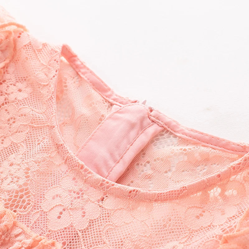 Summer Girl Lace Dress Sleeveless Fairy Dresses Sweet Princess Party Dresses Flying Sleeves Kids Toddler Clothing 1-3 Year Child