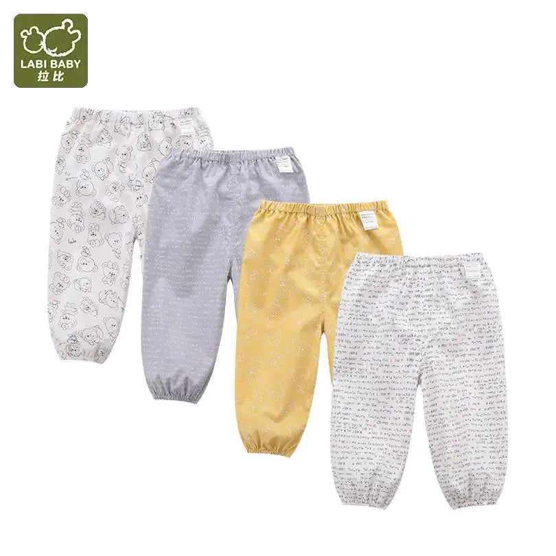 1-5 Year Summer Casual Pants for Boys Girls Cartoon Print Soft Trousers Breathable Spring Pants Kids Clothing Baby Clothes 2024