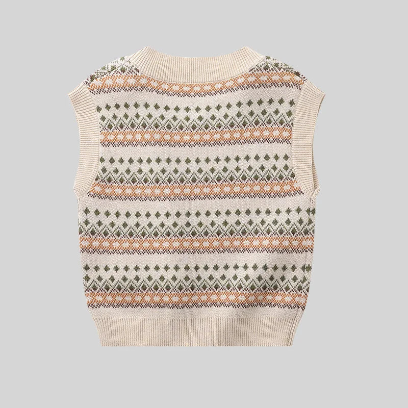 LABI BABY Sweaters Vest Knitted Sleeveless Vest Tops for Boys Girls Autumn Sweater Pullover Vests Knit V neck Toddlers Clothes