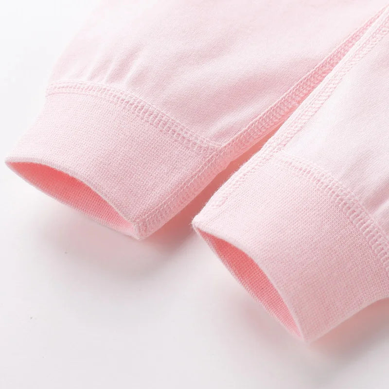 LABI BABY Boys Pajamas Kids Clothes Girls Children's Solid Homewear Sets Tops+Pants Long Sleeve Baby Clothing Sets Nightwear